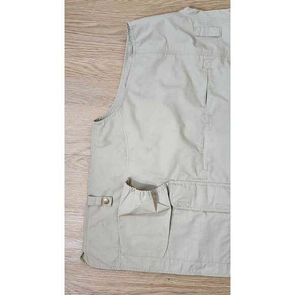 5.11 Tactical Taclite Pro Vest Mens XL Beige RipStop Zip Conceal Carry Safari - Picture 8 of 13